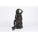 Jacques Antoine Theodore Coinchon (1814-1881) French
A bronze sculpture of a traveller seated on a