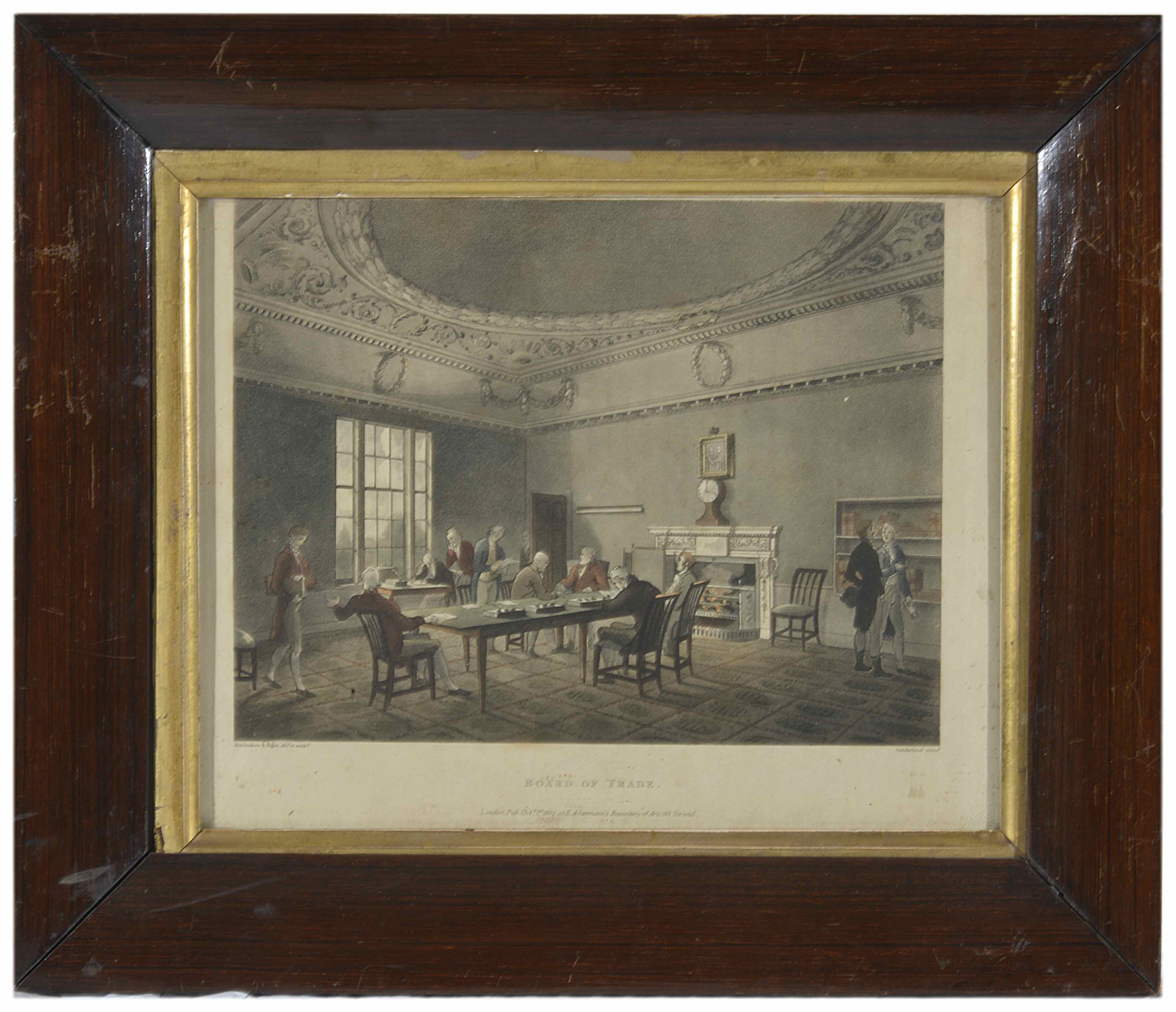 A set of six prints of London scenes
after Rowlinson, including 'The Stamp Office', St Martins in - Image 6 of 6