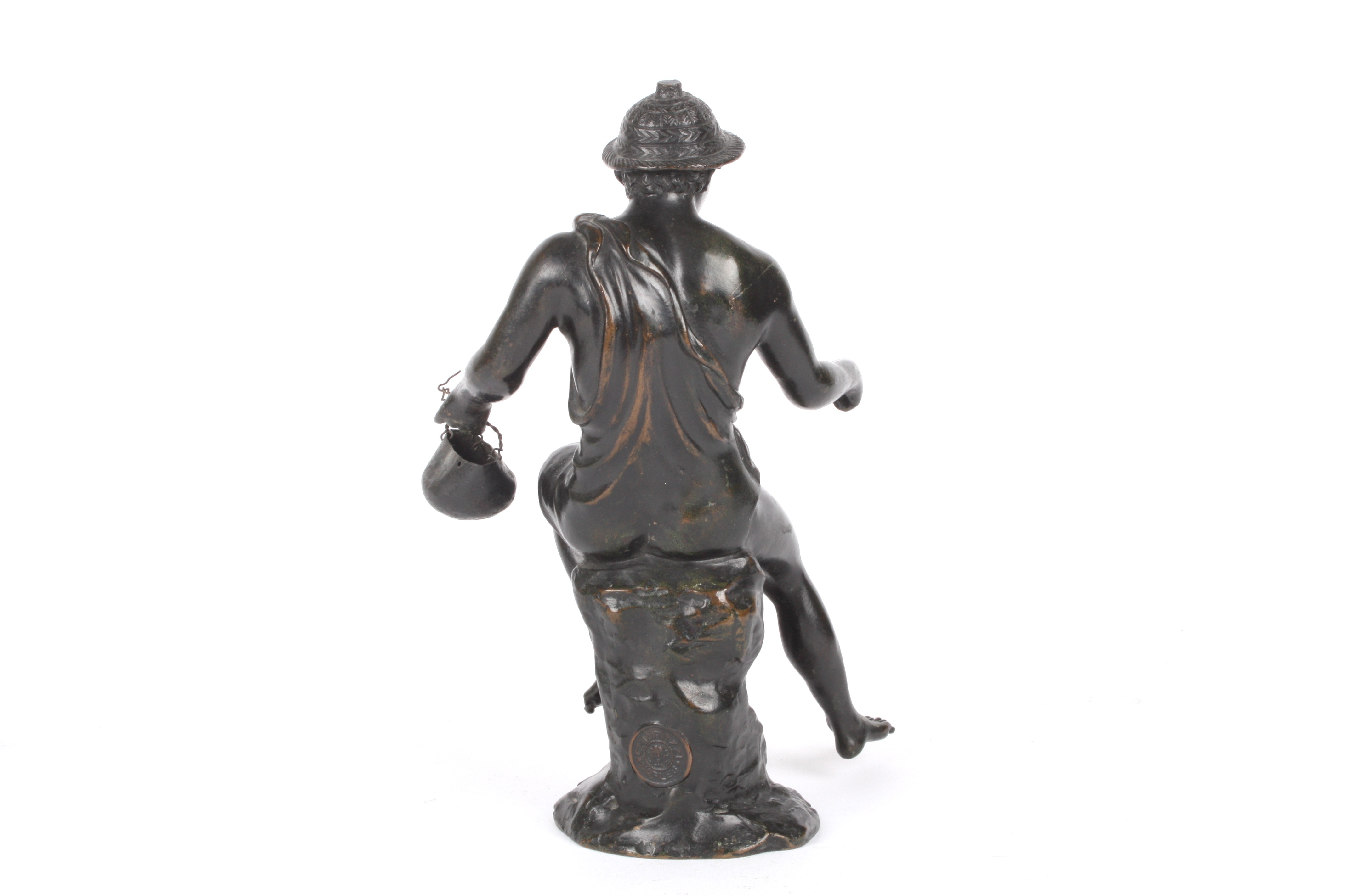 Chiurazzi Foundry, Naples
An Italian bronze sculpture of a young man seated on a naturalistic base - Image 2 of 5