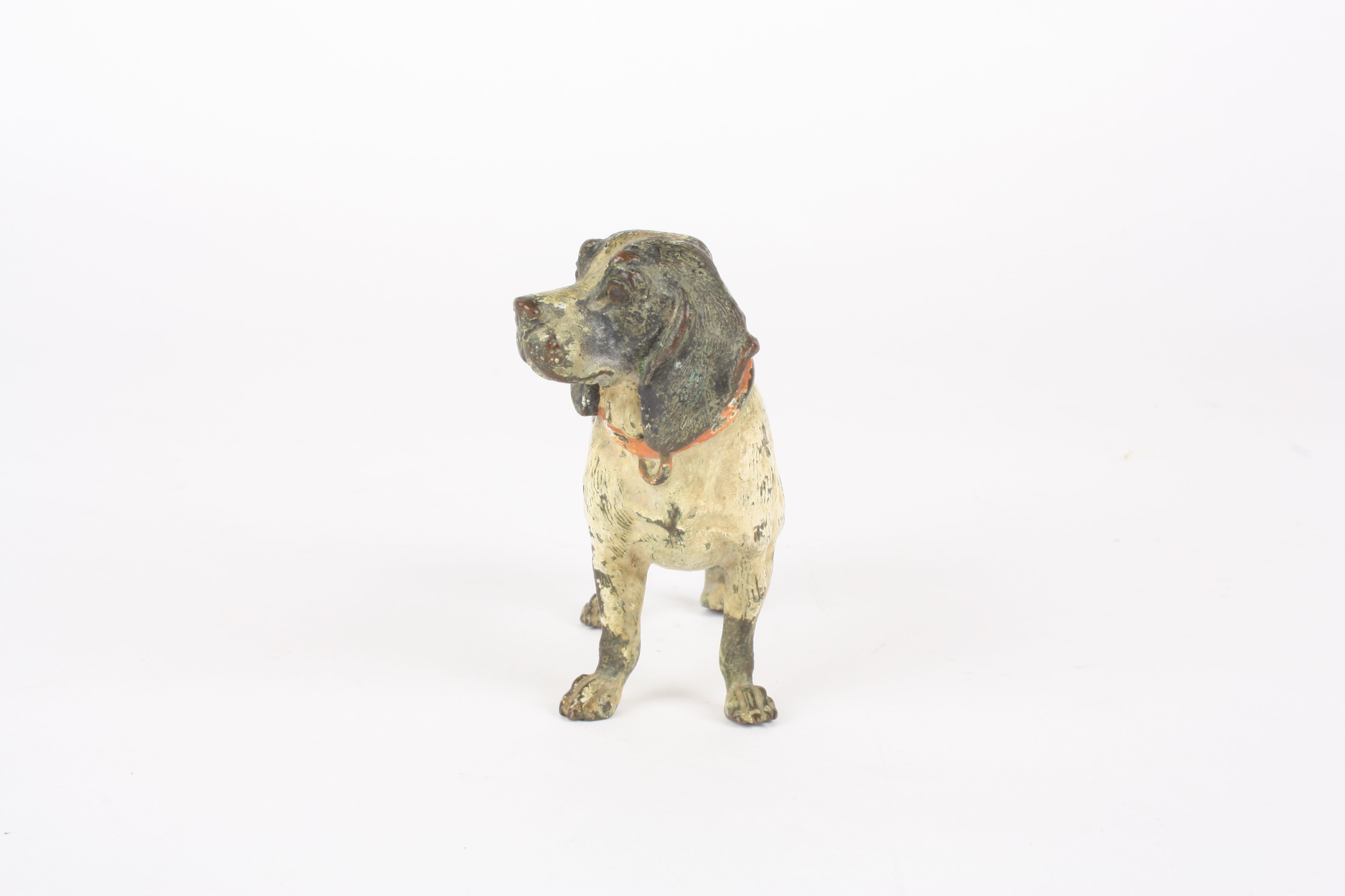 An Austrian cold painted figure of a spaniel
in the manner of Bergman, realistically painted in a - Image 2 of 4