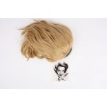 A hairpiece believed to have been worn by Marlene Dietrich
of ash blonde colour with alice band