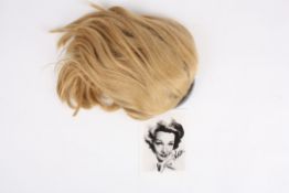 A hairpiece believed to have been worn by Marlene Dietrichof ash blonde colour with alice band
