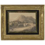 Swiss School, 19th century
'Galerie d'Issel', 'Pont sur la Cherasca', aquatints, a pairDimensions: