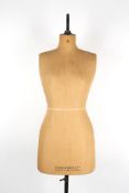 A Yugin & Sons Ltd tailors mannequinsize 16, with cloth covered body, stamped Yugin, with