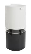 Timo Sarpaneva (1926-2006) for Venini'Tulli'two tone black and white cylindrical vase, Incalmo