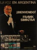 A collection of Frank Sinatra signed and framed picturescomprising: 'La Voz en Argentina',