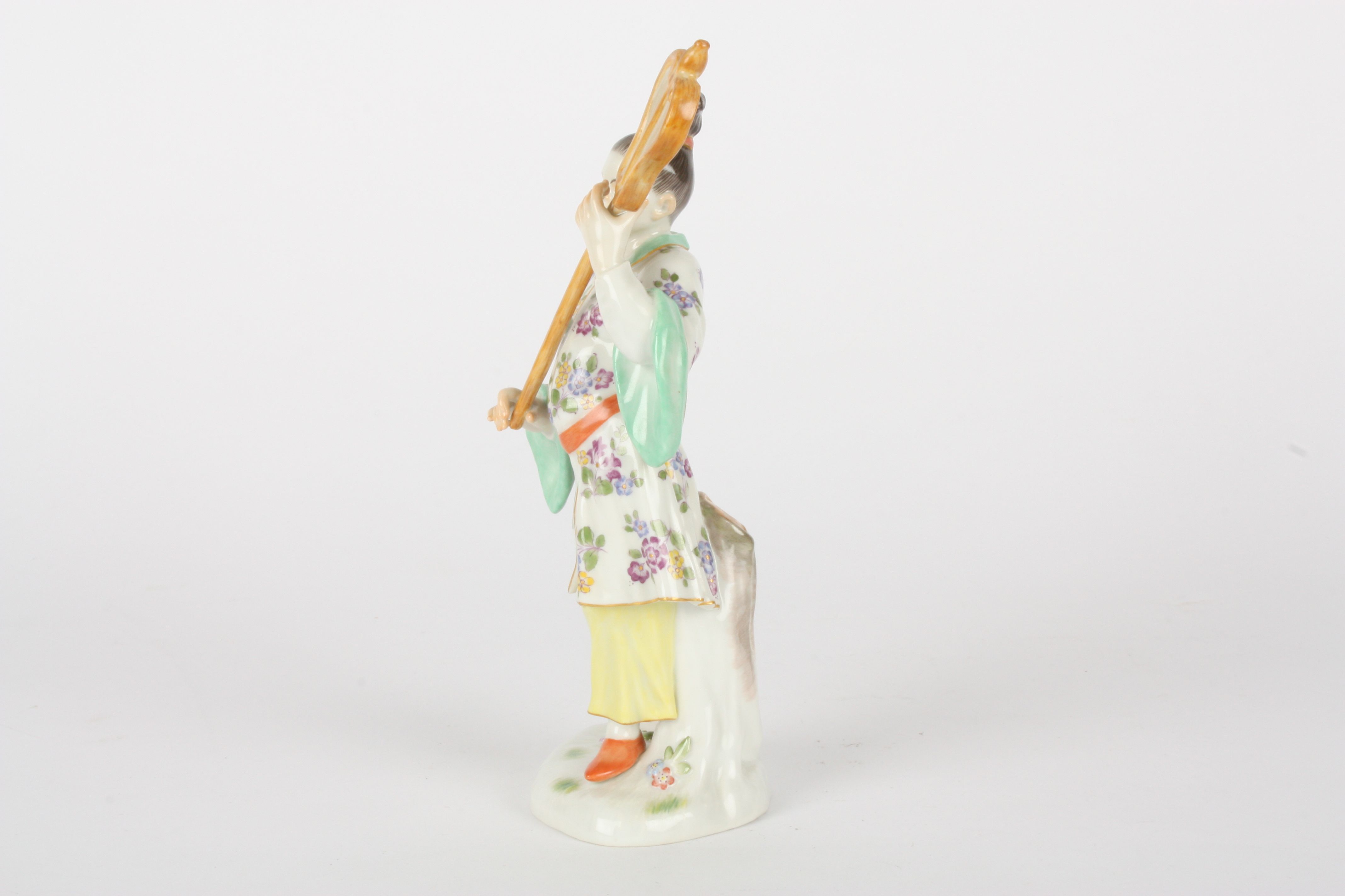 Late 20th century Meissen figure of a Japanese lady with umbrella, after Kaendler, modelled - Image 3 of 5