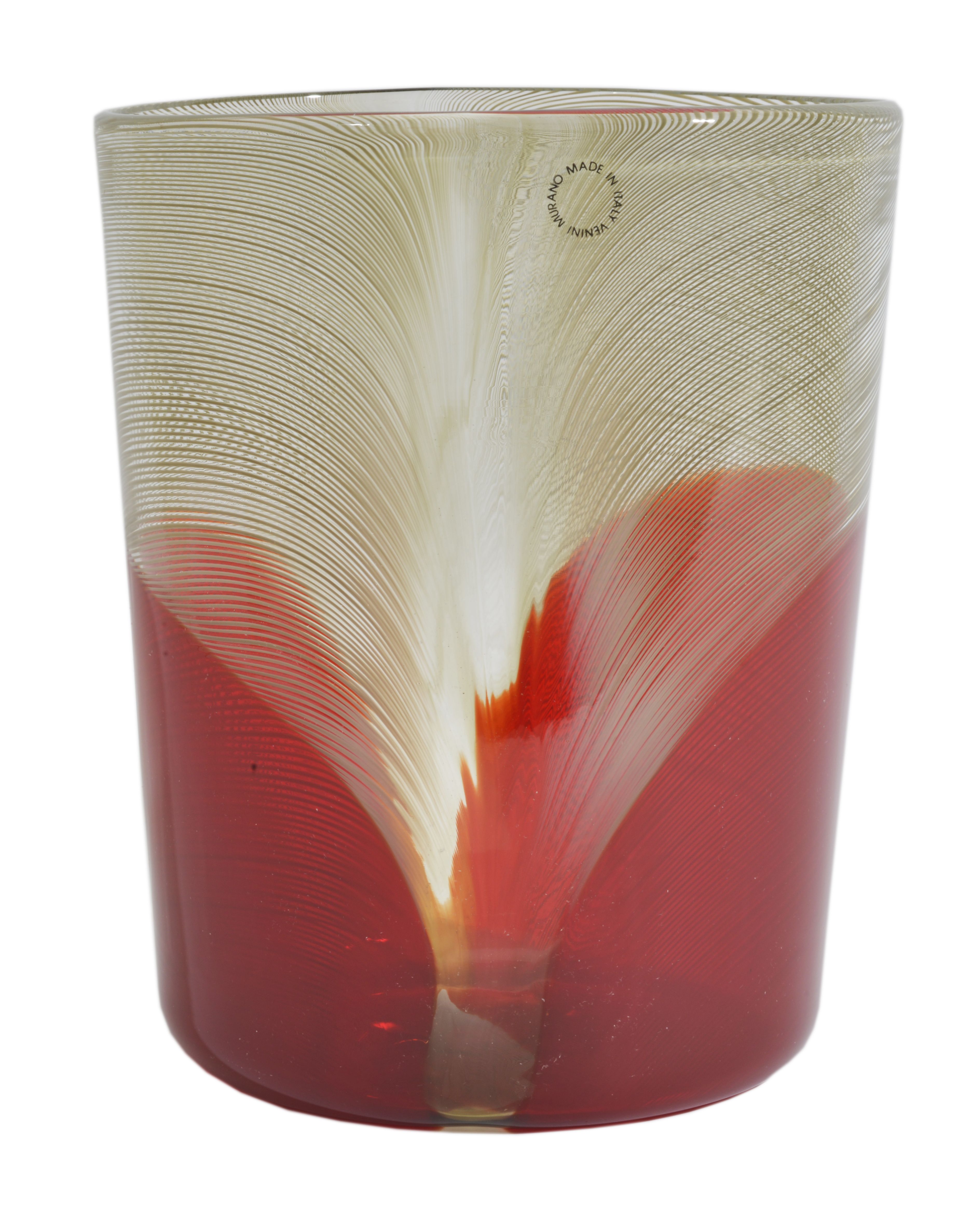 Tapio Wirkkala (1915-1985) for Venini 
'Pavoni series'
vase designed 1966/68, with etched