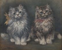 Edward Aistrop (British active 1880-1920)Two Kittensoil on board, signed lower left, mounted and