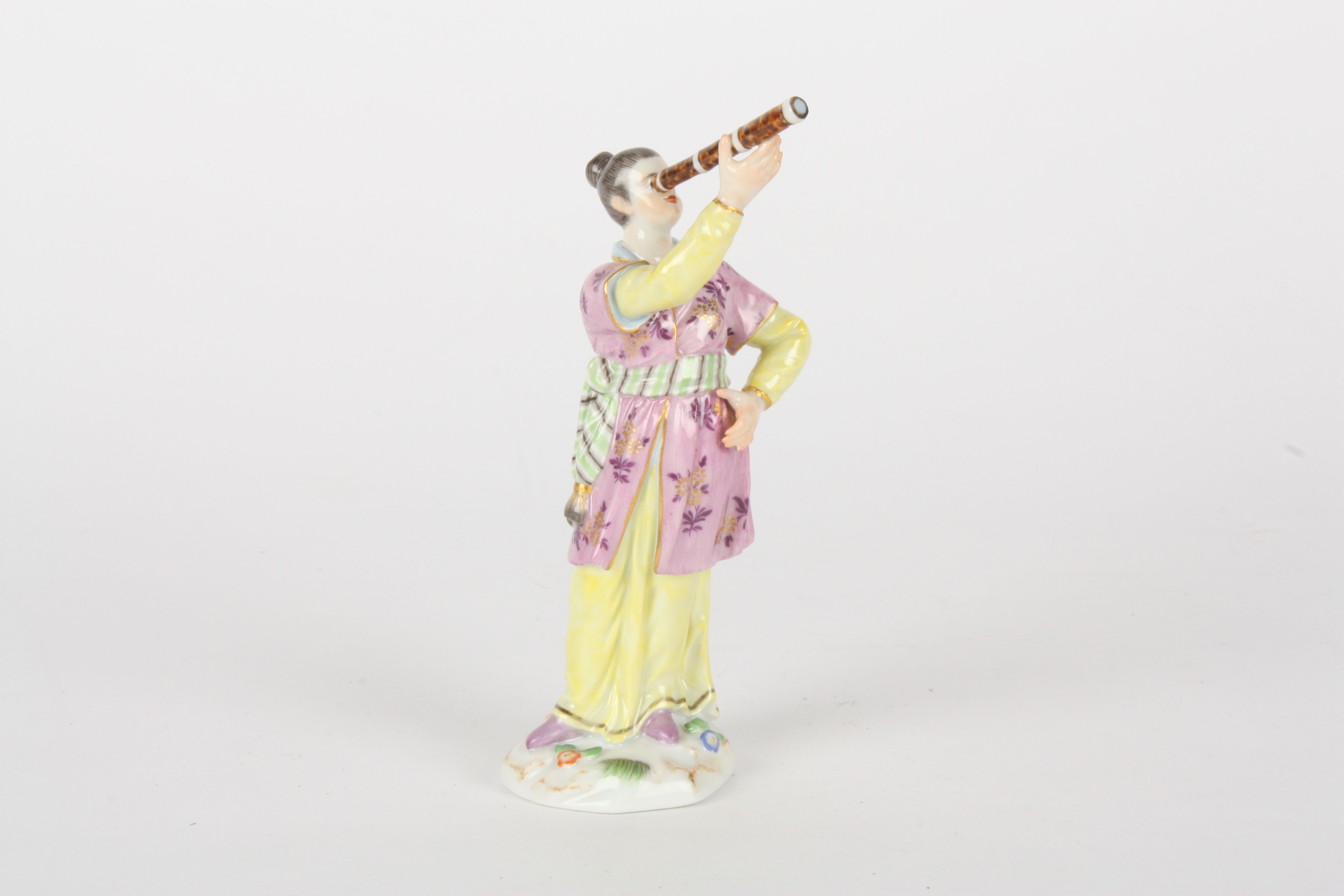 Late 20th century Meissen figure, after Elias Meyer, modelled as a Japanese lady standing holding