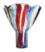 Timo Sarpaneva (1926-2006) for Venini'Kukinto' designed in 1991large vase, with etched