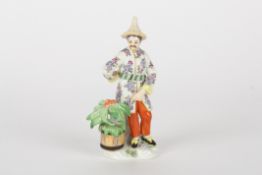 Late 20th century Meissen figure, after Elias Meyer, modelled as Japanese gentleman, standing and