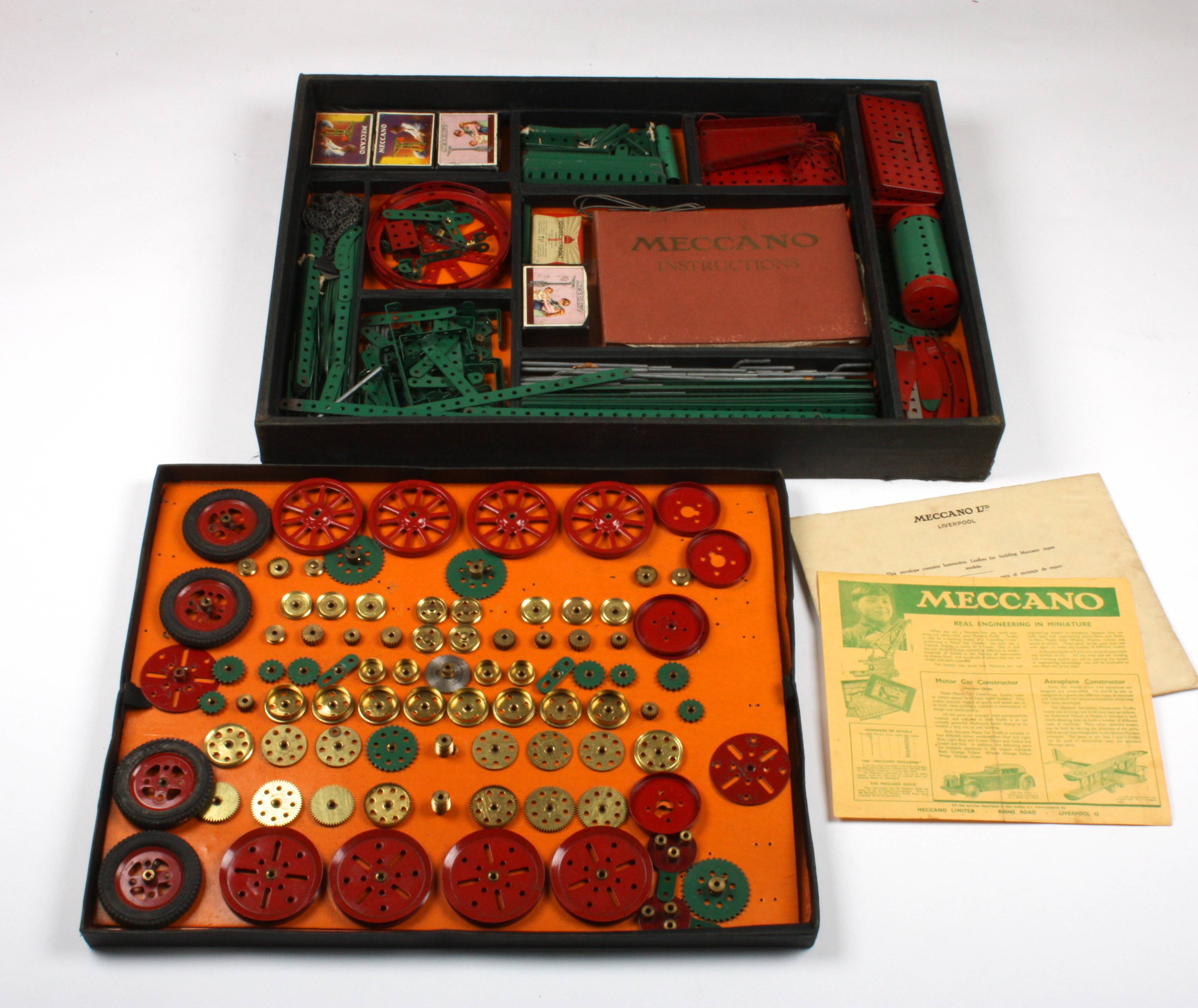 An early Meccano No.6 cased set
in largely original condition, complete with most interior - Image 3 of 3