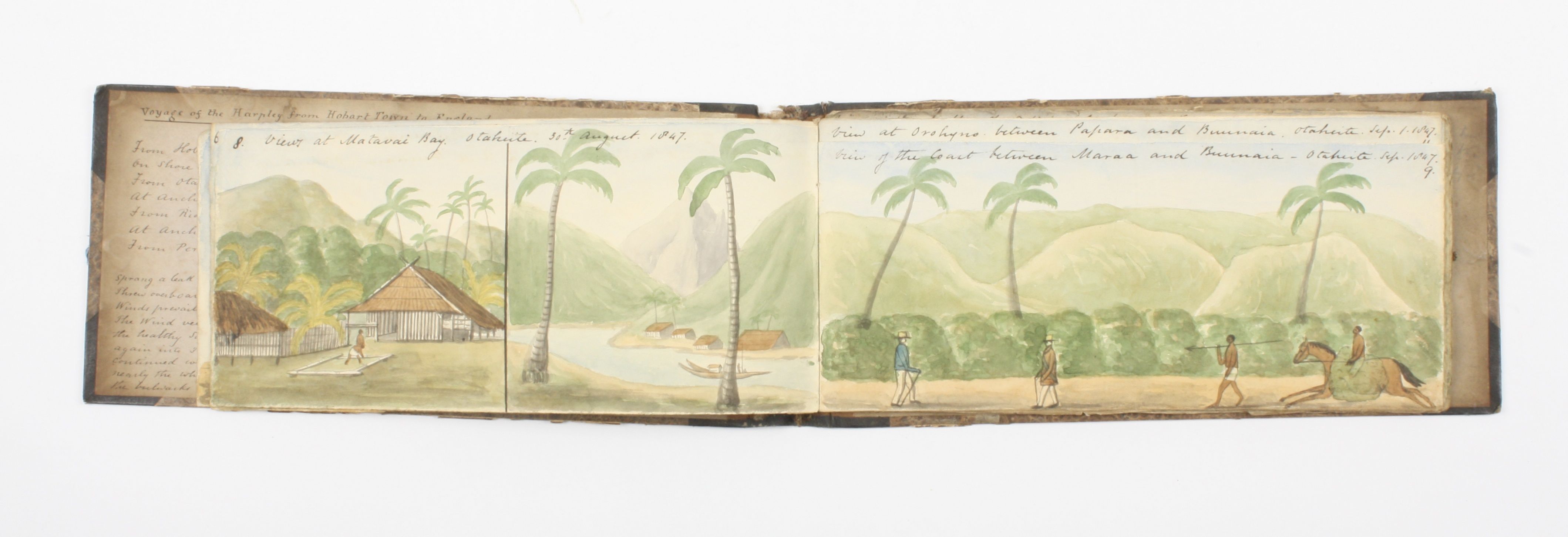 Travel interest: An extremely rare and important collection of watercolours depicting the 1847 - Image 5 of 8