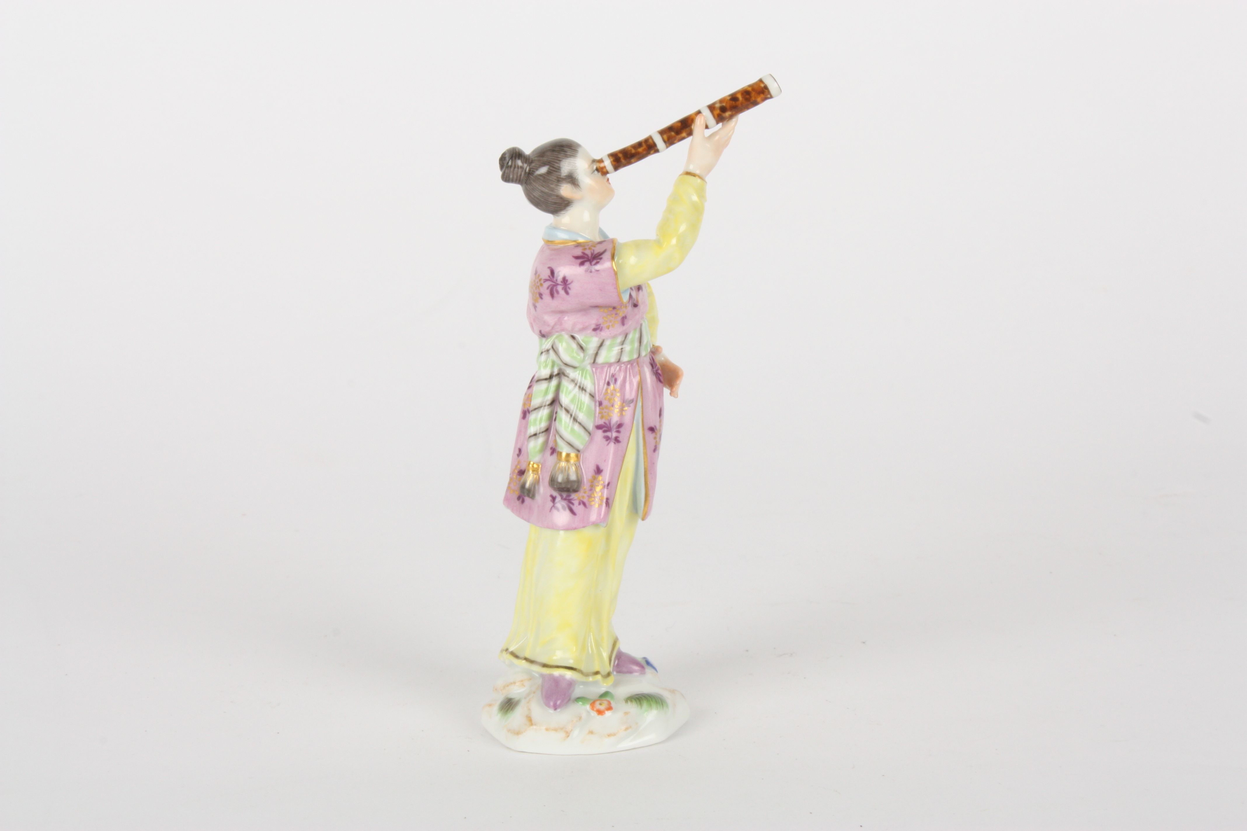 Late 20th century Meissen figure, after Elias Meyer, modelled as a Japanese lady standing holding - Image 4 of 5