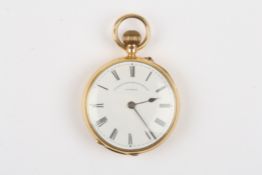 A ladies Victorian 18ct gold open face pocket watch by Parkinson & Frodshamhallmarked London