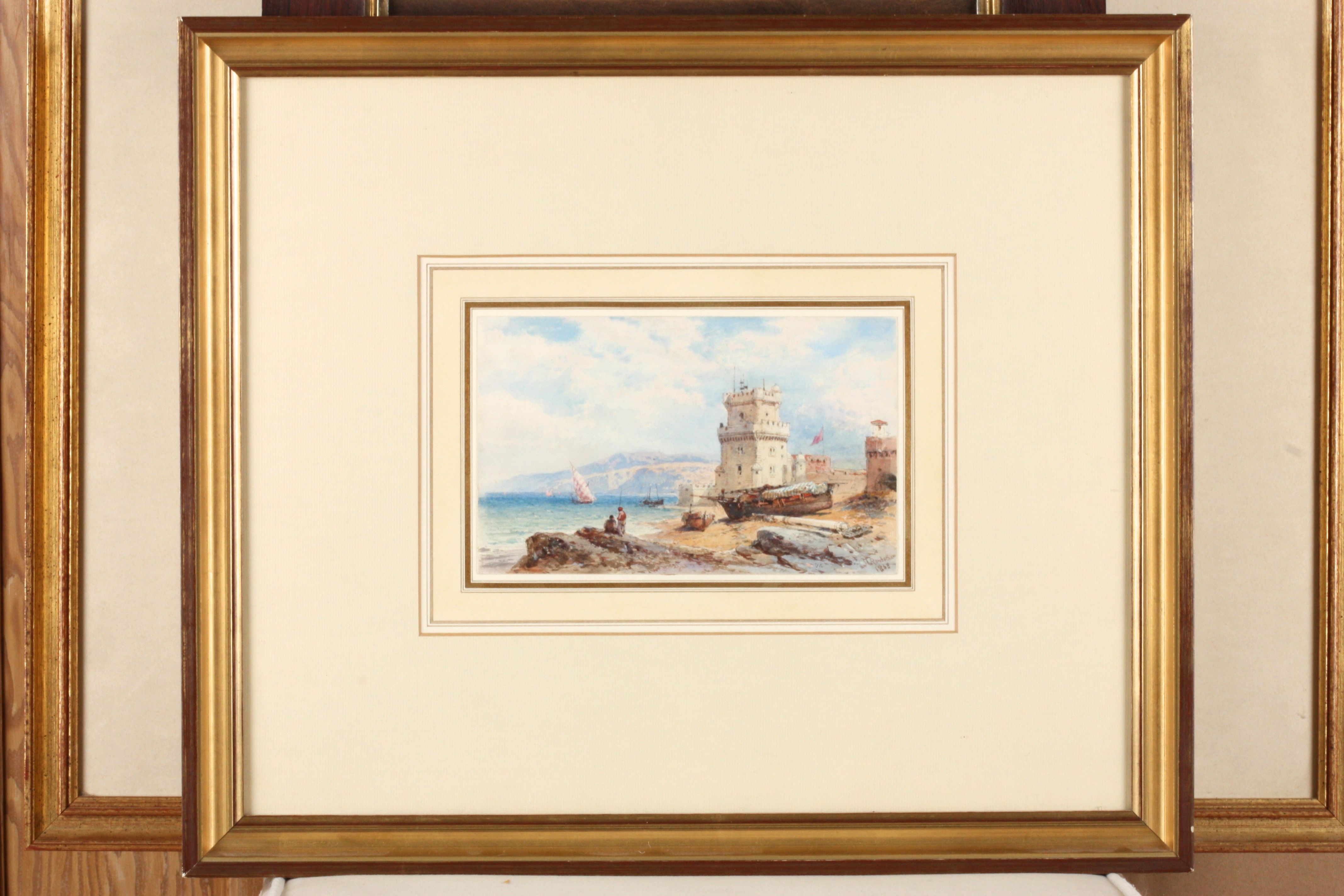 Thomas Leeson Rowbotham (British 1783-1853)
'Fort of Belem at the mouth of the Tagus outside Lisbon' - Image 2 of 2