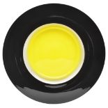 Timo Sarpaneva (1926-2006) for Venini
'Tuuli' 
plate, black rim with yellow centre, with etched