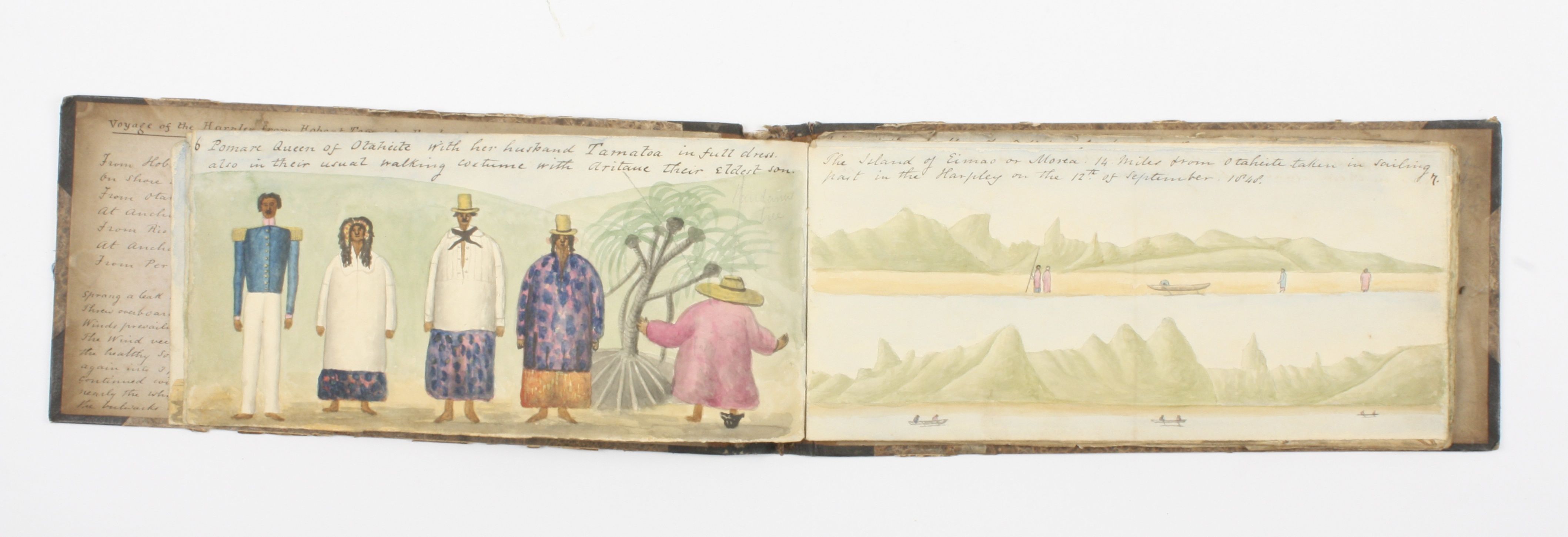 Travel interest: An extremely rare and important collection of watercolours depicting the 1847 - Image 4 of 8