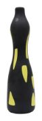 Alessandro Mendini for Venini'Arsos series'black and yellow vase in polychrome glass with a