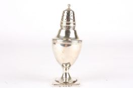 A George III silver pepperette hallmarked London 1814 with makers initials VS, weight 6ozt,