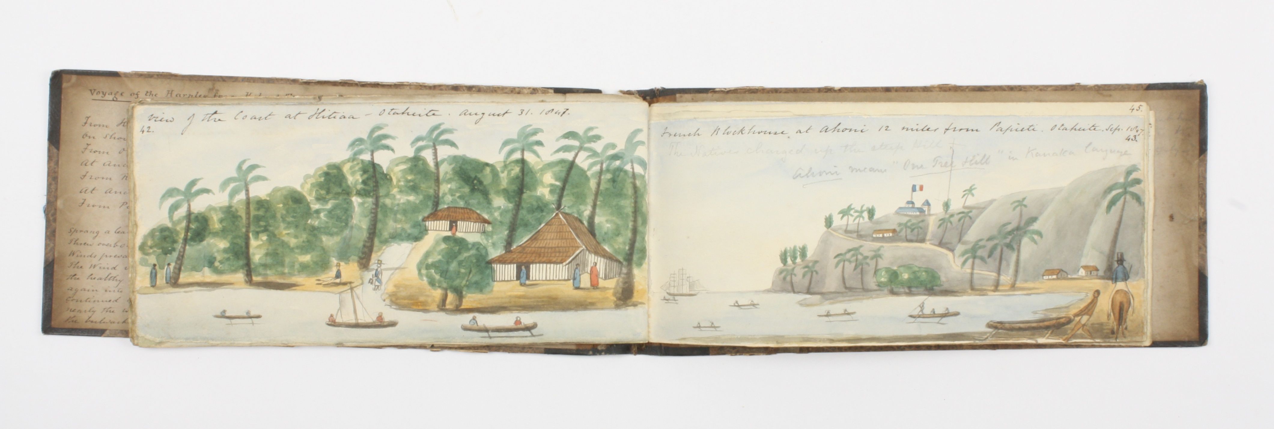 Travel interest: An extremely rare and important collection of watercolours depicting the 1847 - Image 6 of 8