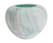Toots Zynsky (b.1951) for Venini'Folto' vaseopaque glass vase of bulbous form with coloured pink