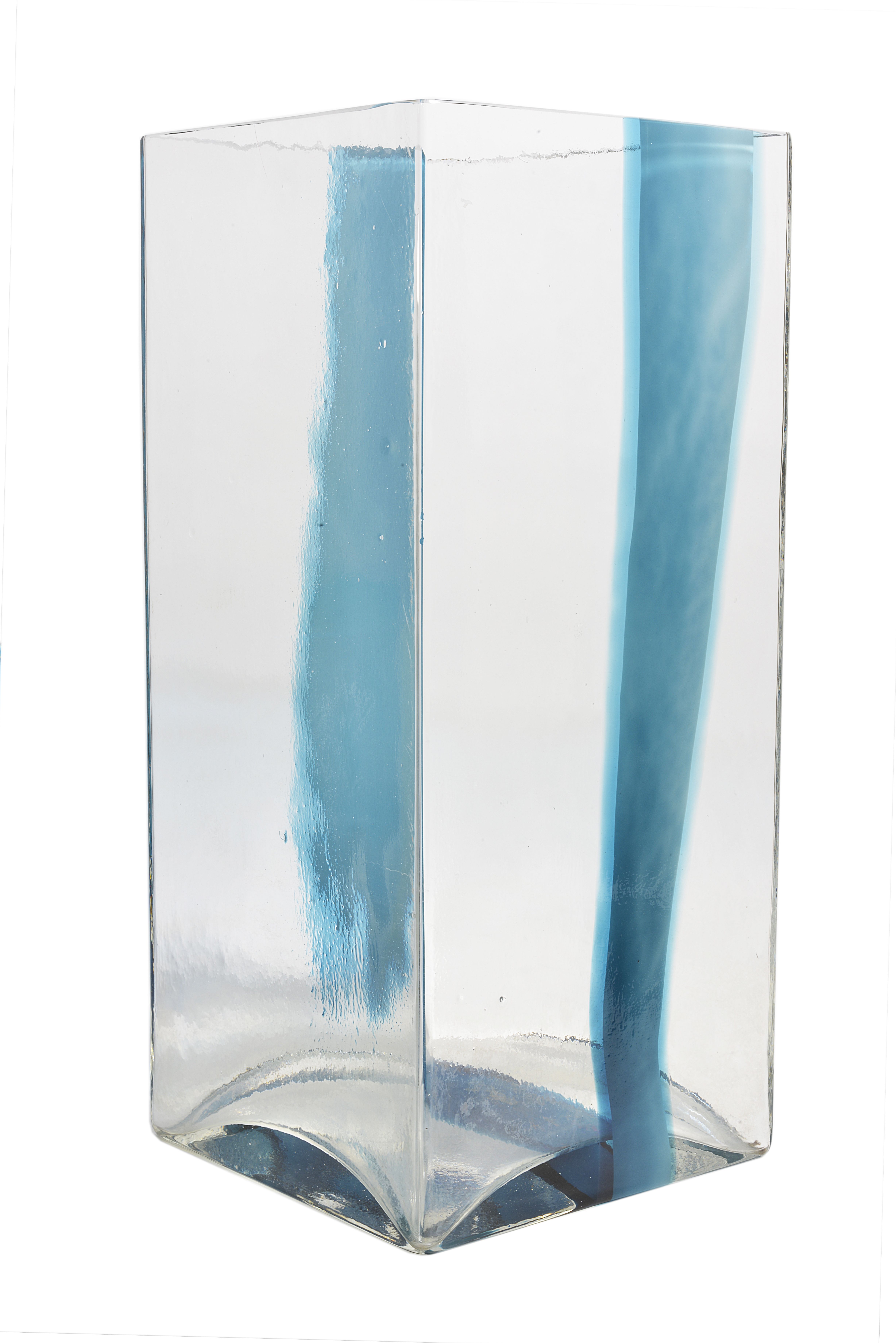 Ludovico Diaz de Santillana (1931-1989) for Pierre Cardin 
1969 
blue vase of square form