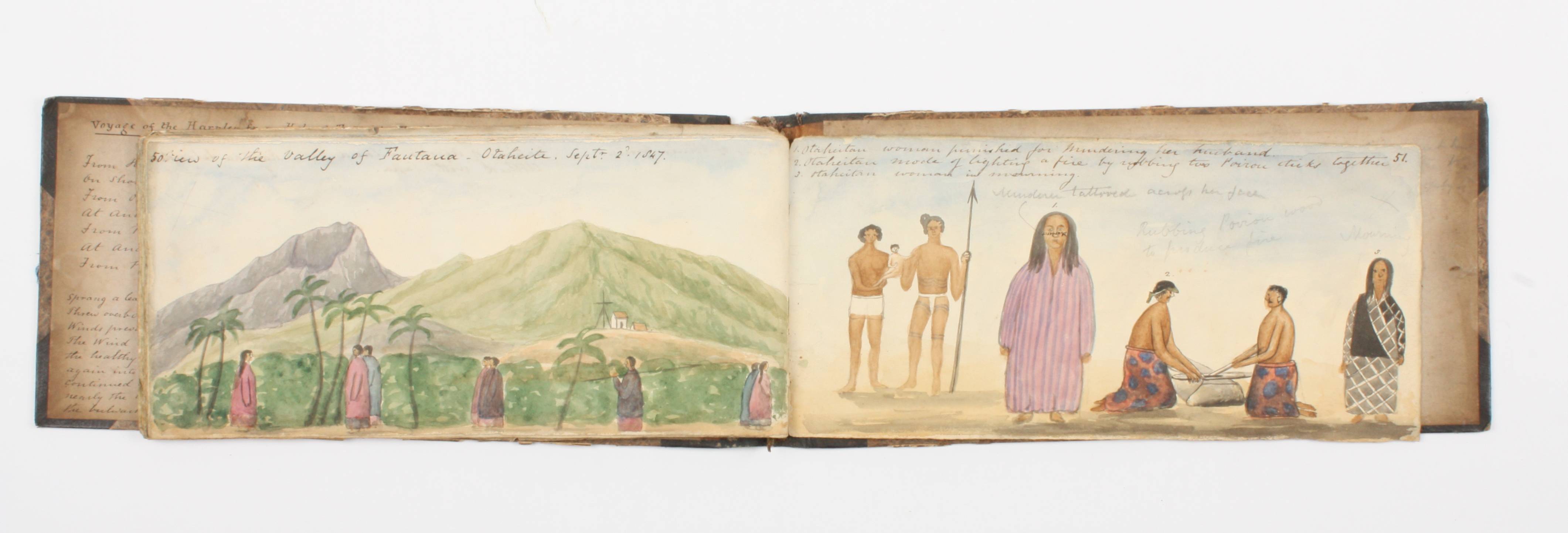 Travel interest: An extremely rare and important collection of watercolours depicting the 1847 - Image 8 of 8