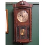 OAK CASED WALL CLOCK