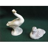 SMALL LLADRO SWAN AND SMALL ROYAL COPENH