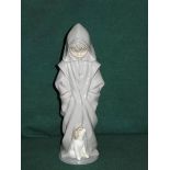 NAO GLAZED CERAMIC FIGURE- HOODED BOY WI