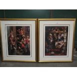 TWO BARRY LEIGHTON-JONES FRAMED PENCIL S