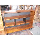 ROSEWOOD 1960s STYLE OPEN BOOKCASE