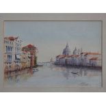 R. PRICE, FRAMED WATERCOLOUR DEPICTING A