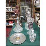 SUNDRY LOT INCLUDING VARIOUS GLASSWARE,