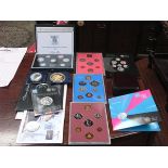 PARCEL OF VARIOUS PROOF COIN SETS, ETC.