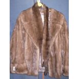 VINTAGE FUR JACKET WITH STOLE