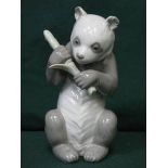 NAO GLAZED CERAMIC FIGURE OF A SAD PANDA