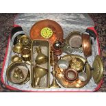 SUITCASE CONTAINING VARIOUS COPPER AND B