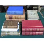 PARCEL OF VARIOUS VOLUMES INCLUDING 'THE WAR AT SEA', FORGOTTEN SHRINES', ETC.