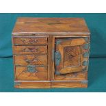 DECORATIVE INLAID AND BRASS MOUNTED JAPANESE STORAGE CHEST