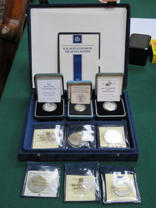 PARCEL OF CASED ROYAL MINT SILVER PROOF COINS