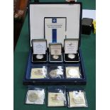 PARCEL OF CASED ROYAL MINT SILVER PROOF COINS