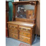 MAHOGANY MIRROR BACK SIDEBOARD