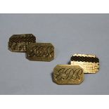 PAIR OF 9ct GOLD CUFFLINKS