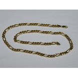 9ct GOLD LINK NECKLACE,