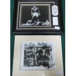 FRAMED PHOTOGRAPH SIGNED BY MUHAMMAD ALI,