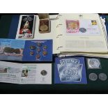PARCEL OF COMMEMORATIVE COINAGE INCLUDING HER MAJESTY THE QUEENS GOLDEN JUBILEE ALBUM 1952-2002