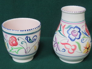 TWO PIECES OF POOLE POTTERY